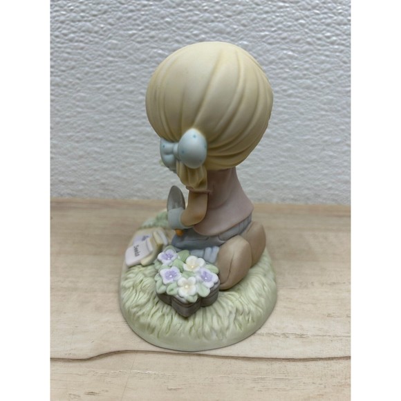 2007 Enesco Precious Moments Sow Much To Do Porcelain Figurine - Picture 3 of 15